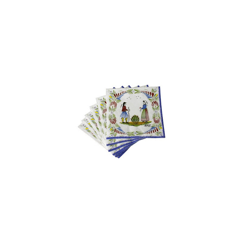 PAQUET DE 20 SERVIETTE 25x25CM "TRADITION"
