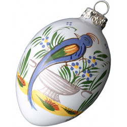 BOULE DE NOEL 8CM "JARDIN...