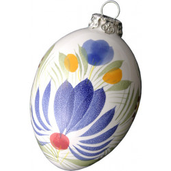 BOULE DE NOEL 8CM "FLEURI...
