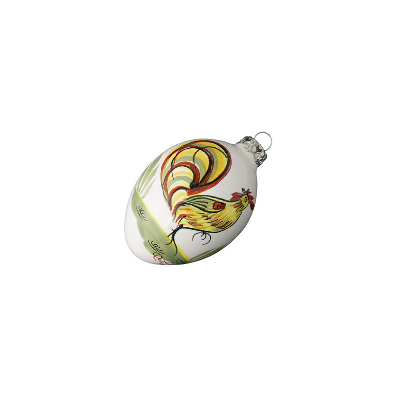 BOULE DE NOEL 8CM "COQ"