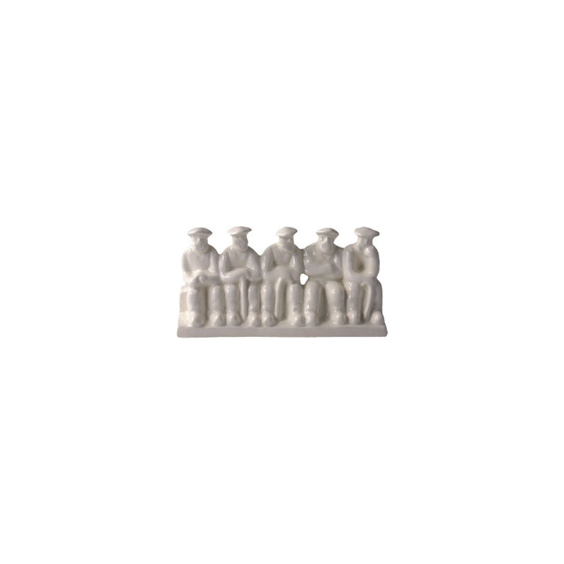 LES CINQ MARINS 6X18CM "CAUJAN" BLANC