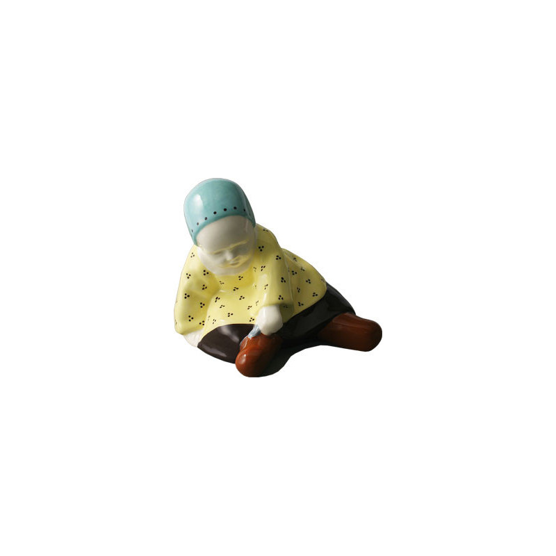 BEBE A LA CUILLERE 15CM "SAVIGNY" JAUNE