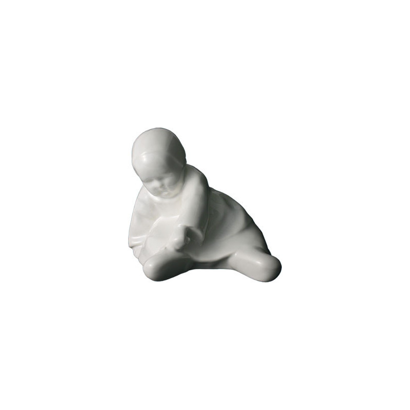 BEBE A LA CUILLERE 15CM "SAVIGNY" BLANC