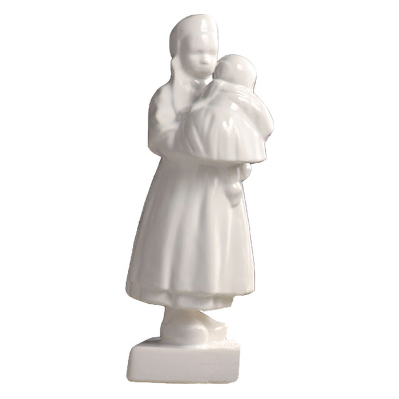ENFANT PORTANT BEBE 28CM "SAVIGNY" BLANC