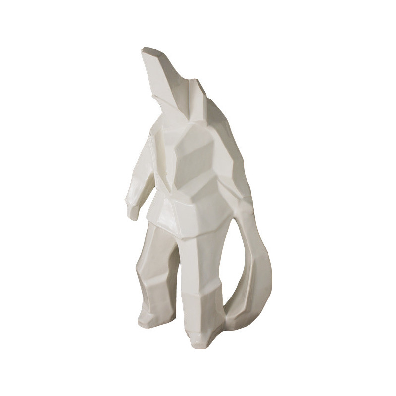 PECHEUR 35CM "PAUL MOAL" ARGILE BLANCHE NUMEROTE