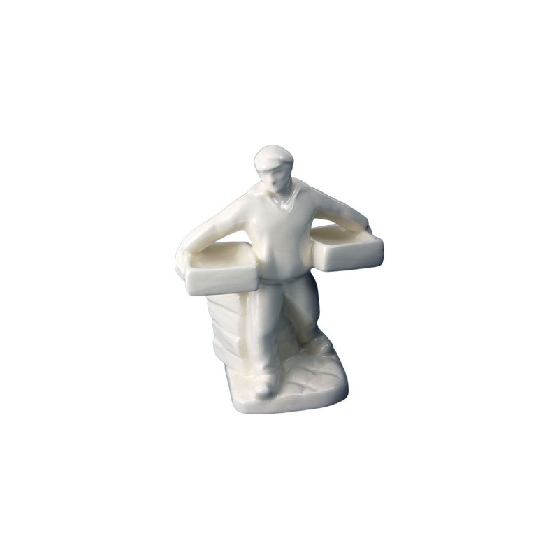 PECHEUR AU PANIER 17CM "BOUVIER" TRANSPARENT
