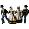 4 DANSEURS D'ELLIANT 14CM "MICHEAU VERNEZ"