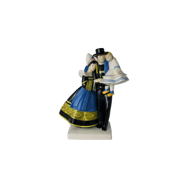 COUPLE A L'ENFANT 39CM "MICHEAU VERNEZ"  NUMEROTE
