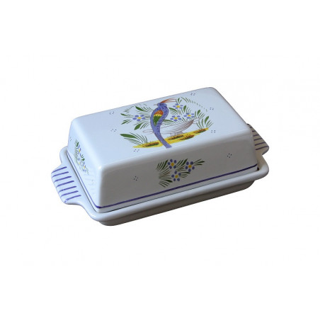 BEURRIER AVEC COUVERCLE 19CM "JARDIN D'ETE"