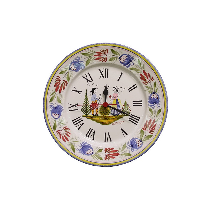 ASSIETTE PENDULE 25CM "TRADITION" COUPLE