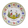 ASSIETTE DECORATIVE 25CM "TRADITION" COUPLE + INSCRIPTION