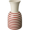 VASE HEMERA 24CM "MARINIERE" ROUGE