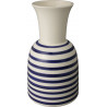 VASE HEMERA 24CM "MARINIERE" BLEU