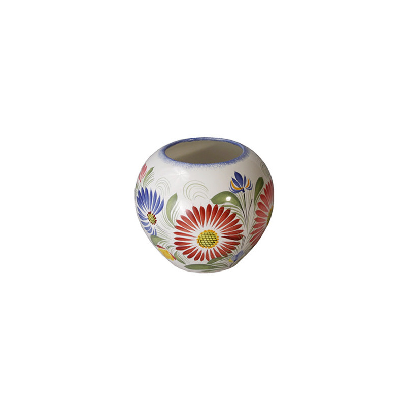 VASE BOULE 13CM "FLEURI ROYAL"
