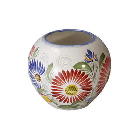 VASE BOULE 13CM "FLEURI ROYAL"