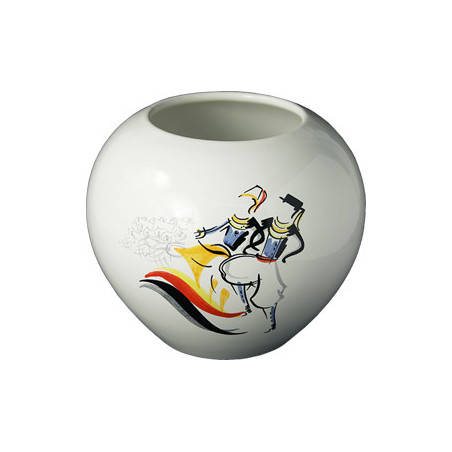 VASE BOULE 13CM "CELTIGRAPHIE"