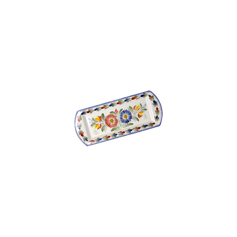 PLAT A CAKE 37CM "FLEURI ROYAL"