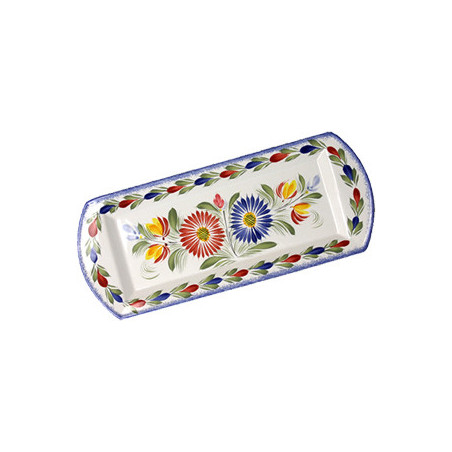 PLAT A CAKE 37CM "FLEURI ROYAL"
