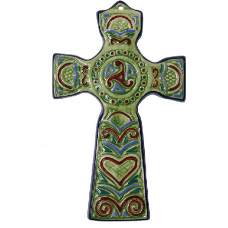 CROIX BRETONNE 18CM VERTE