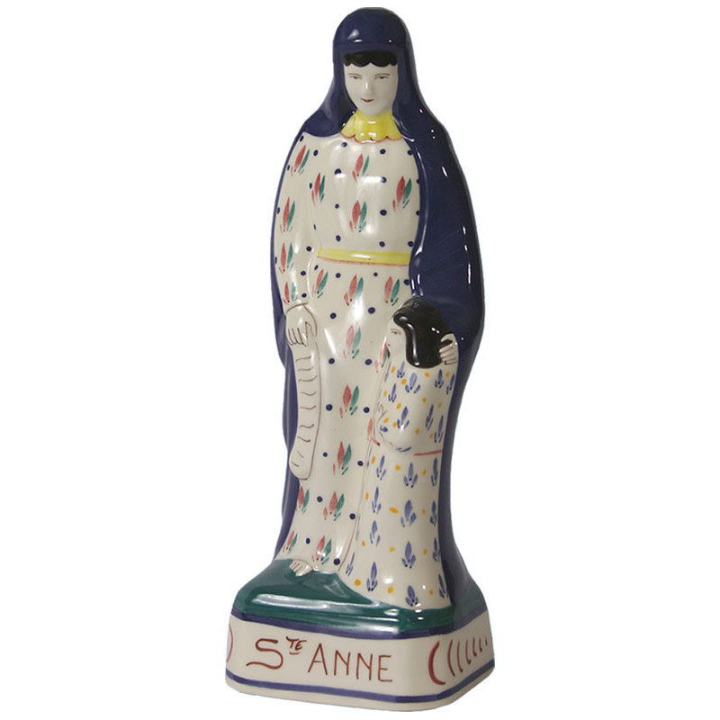 SAINTE ANNE 25CM ROBE BLANCHE
