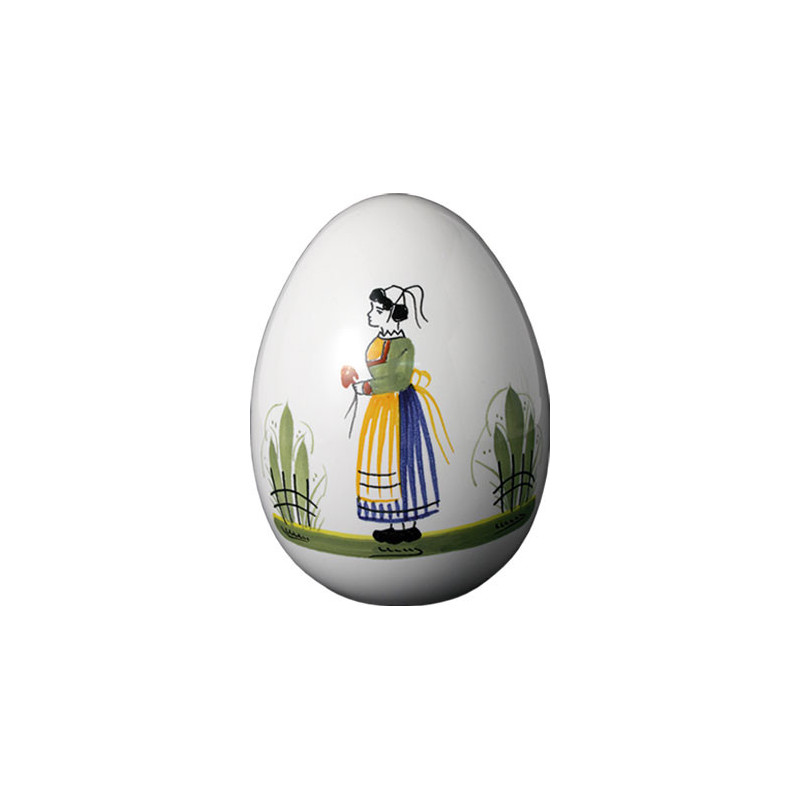 OEUF DECORATIF 10CM "HENRIOT" FEMME