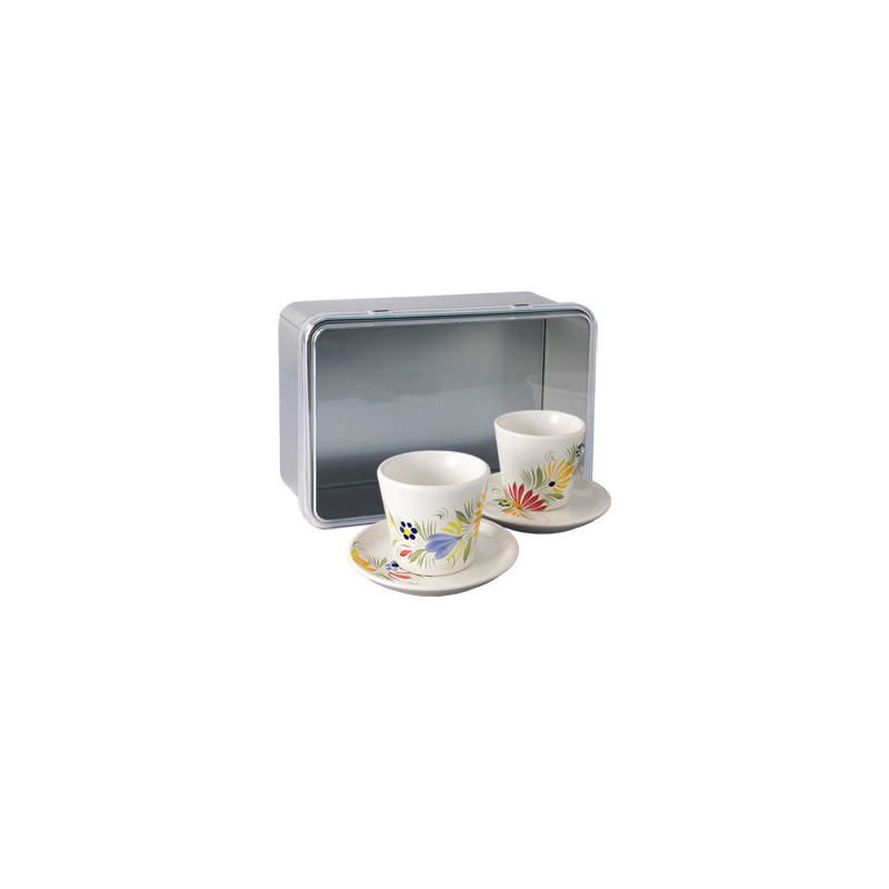 COFFRET DUO EXPRESSO 2x7.5CL "FLORAL"