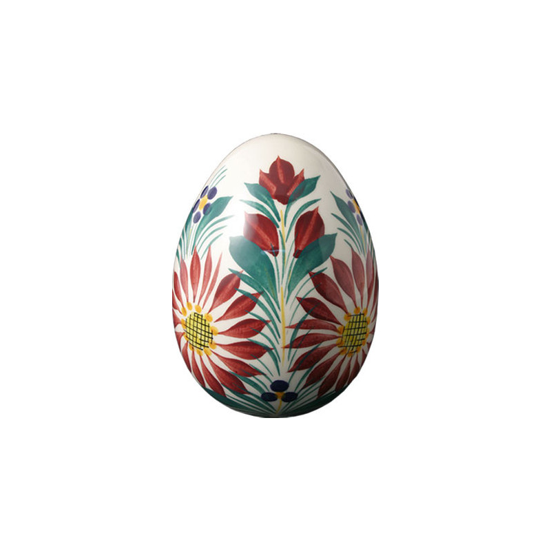 OEUF DECORATIF 10CM "FLEURI"