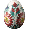 OEUF DECORATIF 10CM "FLEURI"