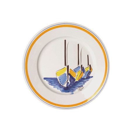 ASSIETTE DECORATIVE 25CM "ESCALE"