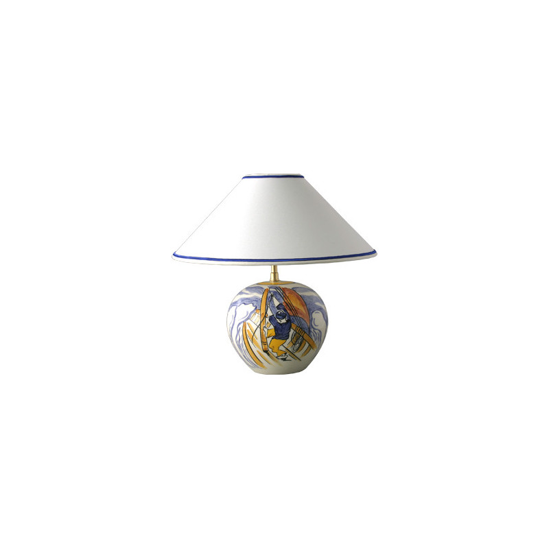 LAMPE BOULE AVEC ABAT-JOUR 31CM "AVEL VOR" HOMME