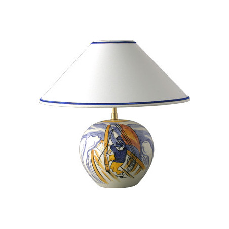 LAMPE BOULE AVEC ABAT-JOUR 31CM "AVEL VOR" HOMME