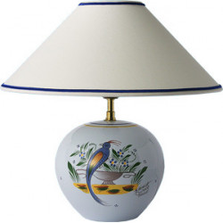 LAMPE BOULE AVEC ABAT-JOUR...