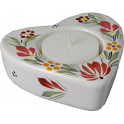 PORTE BOUGIE COEUR 11CM...