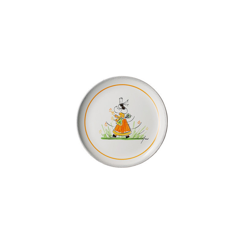 ASSIETTE PLATE 17CM "FRED QUELLEC" FEMME