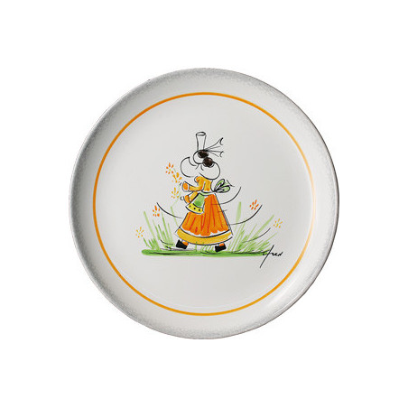 ASSIETTE PLATE 17CM "FRED QUELLEC" FEMME