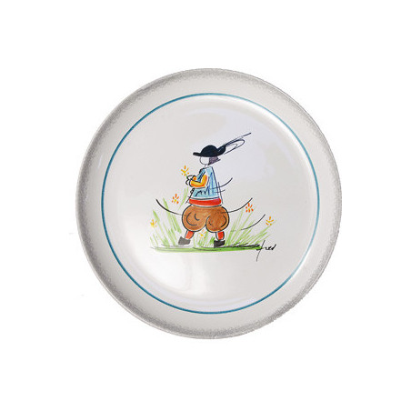 ASSIETTE PLATE 17CM "FRED QUELLEC" HOMME