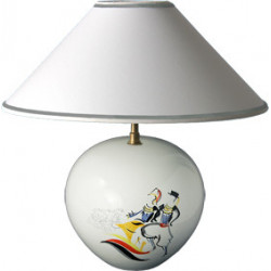 LAMPE BOULE AVEC ABAT-JOUR...