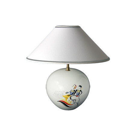LAMPE BOULE AVEC ABAT-JOUR 31CM "CELTIGRAPHIE"