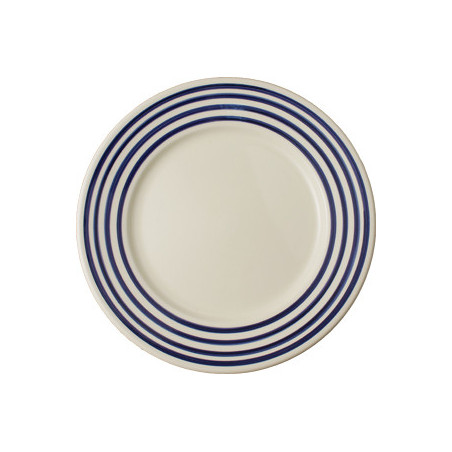 ASSIETTE PLATE 18CM "MARINIERE" BLEU