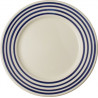 ASSIETTE PLATE 18CM "MARINIERE" BLEU