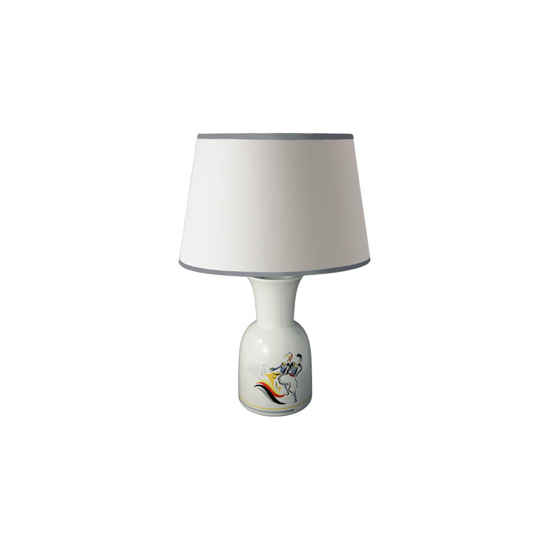 LAMPE AVEC ABAT-JOUR 45CM "CELTIGRAPHIE"