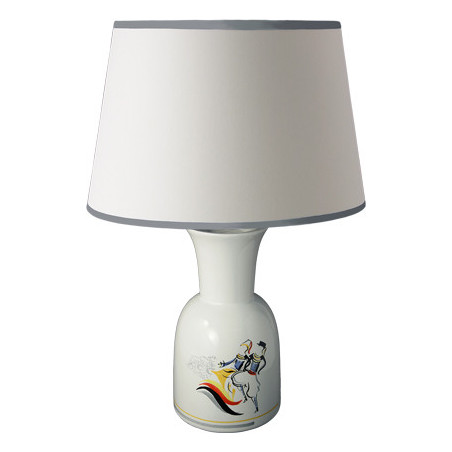 LAMPE AVEC ABAT-JOUR 45CM "CELTIGRAPHIE"