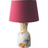 LAMPE AVEC ABAT-JOUR 45CM "FLORAL"