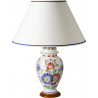 LAMPE AVEC ABAT-JOUR 54.5CM "FLEURI ROYAL"