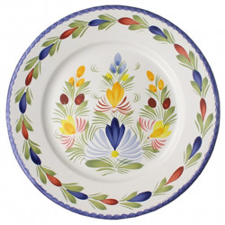 ASSIETTE PLATE 18CM "FLEURI...