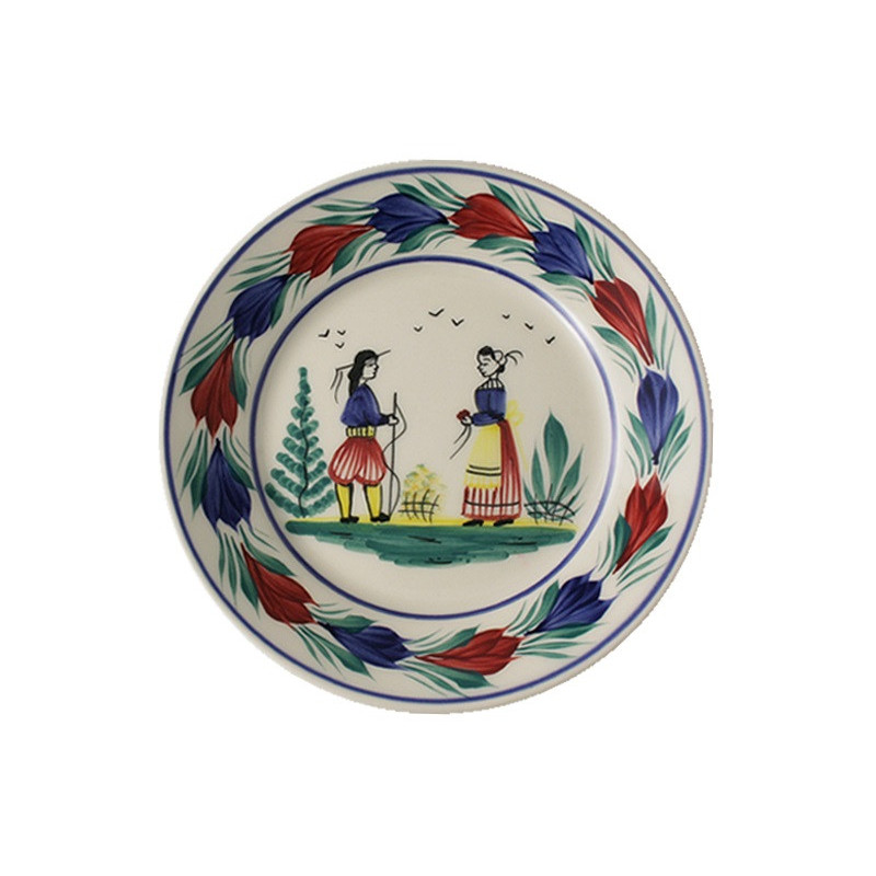 ASSIETTE PLATE 18CM "CAMPAGNE" COUPLE
