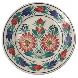 ASSIETTE PLATE 18CM "FLEURI"