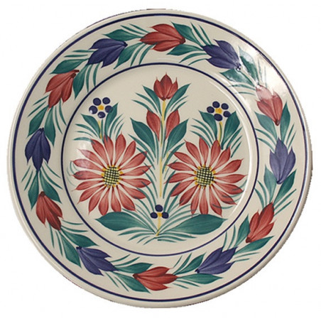 ASSIETTE PLATE 18CM "FLEURI"