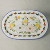 PLAT A BROCHETTES 37CM "FLEURI ROYAL"