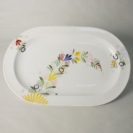 PLAT A BROCHETTES 37CM "FLORAL"